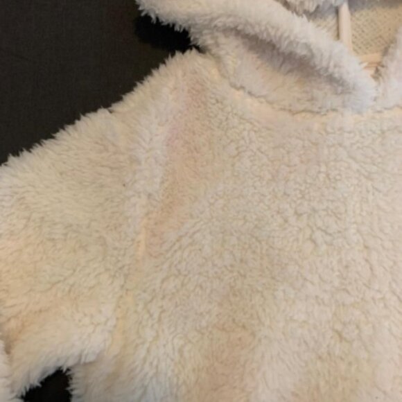 Kids White Sherpa Hooded - Picture 3 of 3